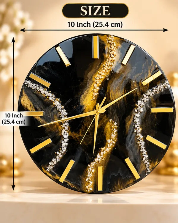 Luxury_Black_&_Gold_Geode_Resin_Wall_Clock_with_Crystal_Stone_Design_|_Premium_Handmade_Decorative_Clock