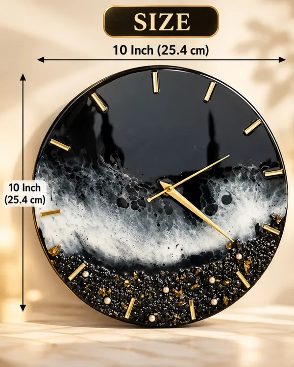 Luxury_Black_Geode_Resin_Wall_Clock_with_Gold_Accents_|_Premium_Handmade_Decorative_Clock
