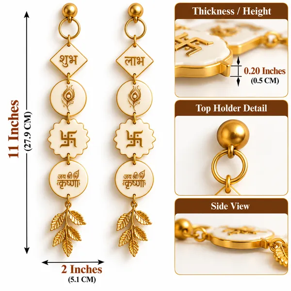 Handcrafted_Shubh_Labh_Wall_Hanging_Toran_–_Traditional_Resin_Décor_with_Swastik,_Peacock_Feather_&_Jai_Shri_Krishna_Design_for_Diwali_&_Pooja