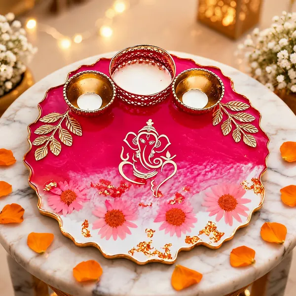 Resin_Traditional_Floral_Print_Pooja_Thali_Set