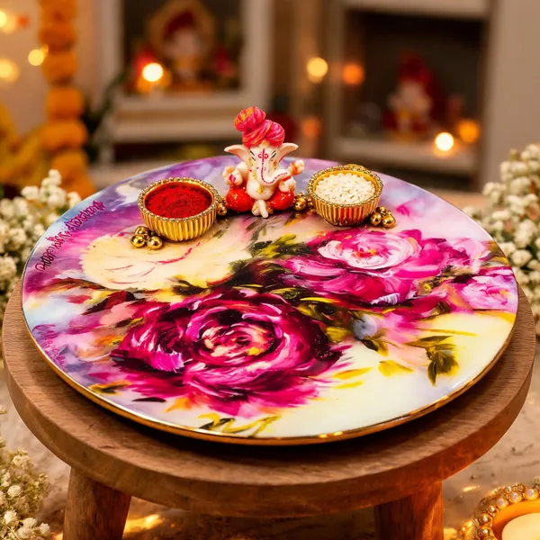 Handcrafted_Floral_Print_Pooja_Thali_Set