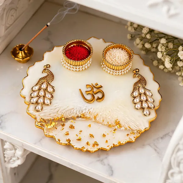 Handcrafted_Festive_Peacock_Pooja_Thali_Set