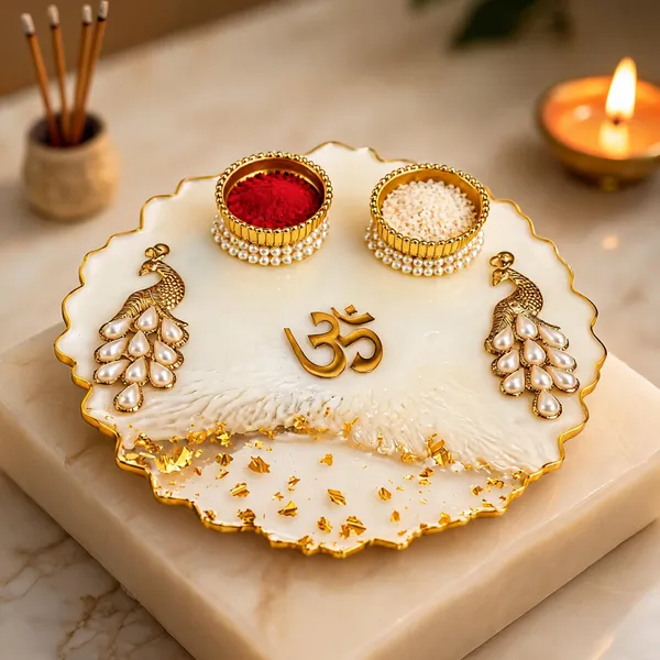 Handcrafted_Festive_Peacock_Pooja_Thali_Set