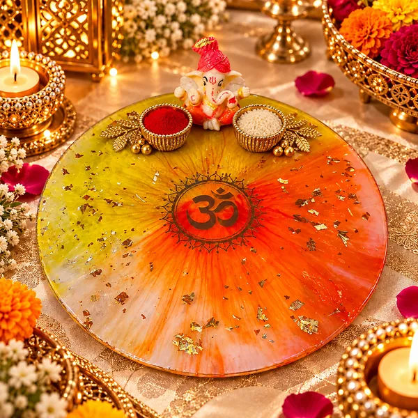 Resin_Traditional_Om_Pooja_Thali_Set