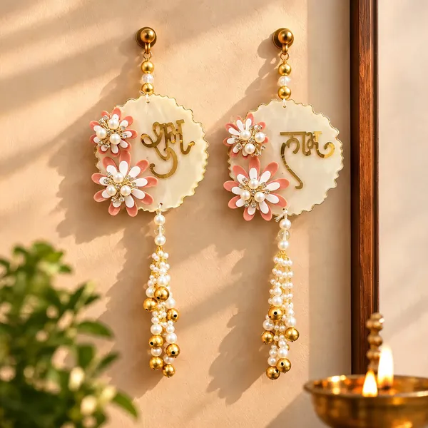Gold-Tone_Pearl_Floral_Dangler_Earrings_for_Women