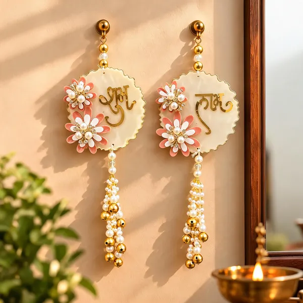 Gold-Tone_Pearl_Floral_Dangler_Earrings_for_Women