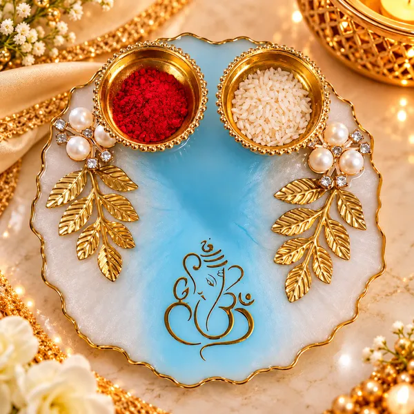 Handcrafted_Resin_Pooja_Thali_with_Ganesha_Design_&_Kumkum-Rice_Bowls_–_Premium_Decorative_Thali_for_Pooja,_Diwali_&_Festive_Gifting