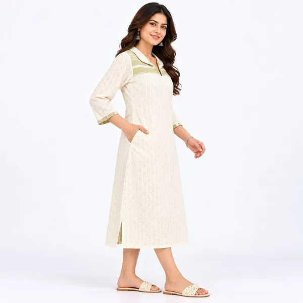 Off_White_Cotton_A-Line_Printed_Kurta_For_Women