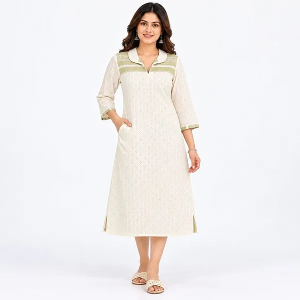 Off_White_Cotton_A-Line_Printed_Kurta_For_Women