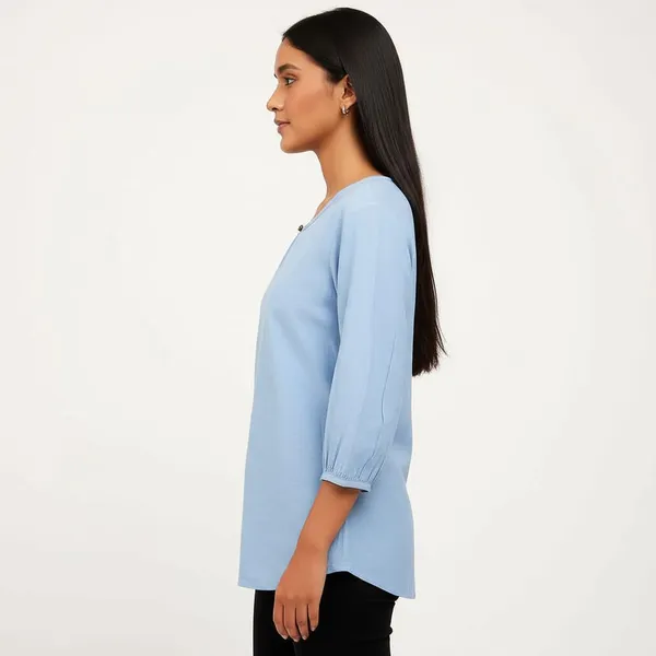 Sky_Blue_Cotton_Relaxed_Fit_Tunic_Top_For_Women