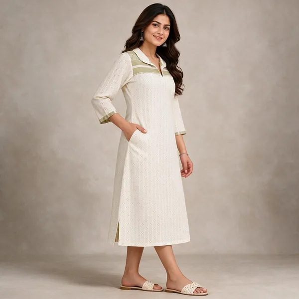 Off_White_Cotton_A-Line_Printed_Kurta_For_Women
