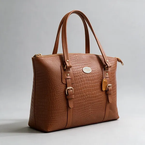 CANSLIM_Royale_Croc_Tote_—_Tan_Brown_Edition