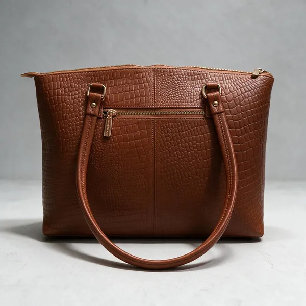 CANSLIM_Royale_Croc_Tote_—_Tan_Brown_Edition