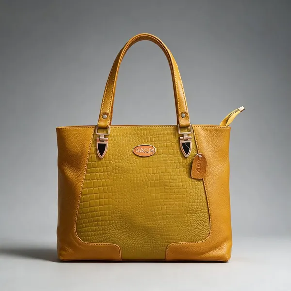 CANSLIM_Royale_Croc_Tote_—_Golden_Mustard_Edition