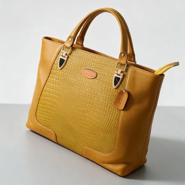 CANSLIM_Royale_Croc_Tote_—_Golden_Mustard_Edition