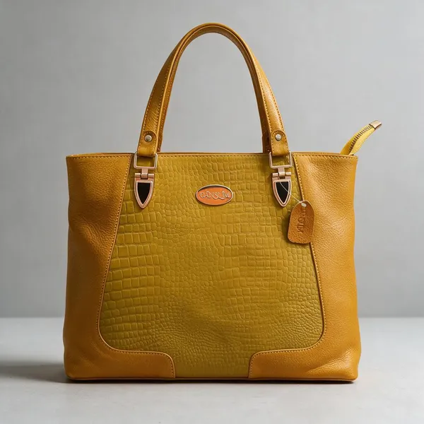 CANSLIM_Royale_Croc_Tote_—_Golden_Mustard_Edition