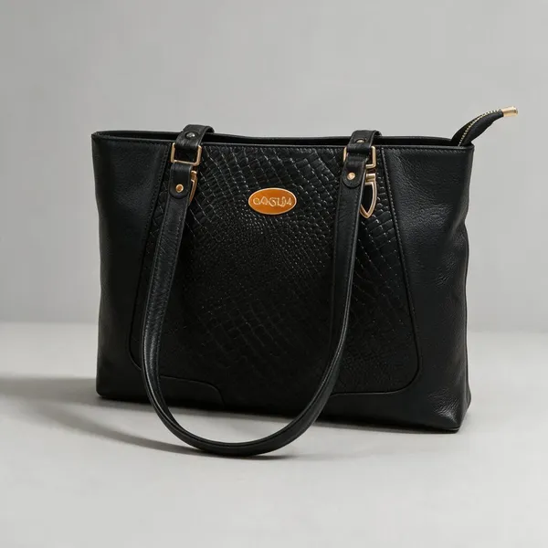 CANSLIM_Royale_Croc_Tote_—_Noir_Black_Edition