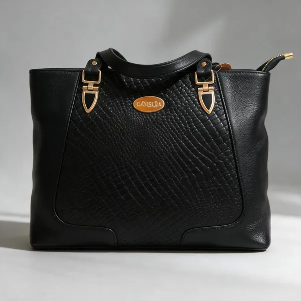 CANSLIM_Royale_Croc_Tote_—_Noir_Black_Edition