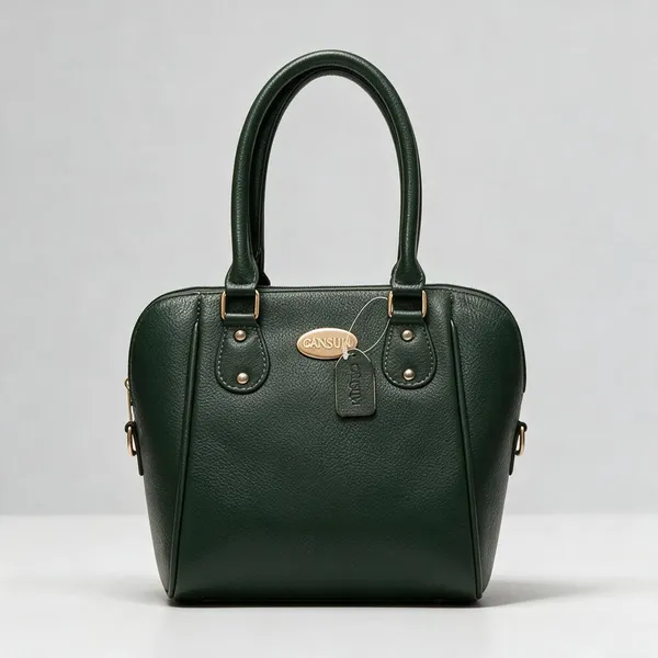 CANSLIM_Genevieve_Pine_Green_Satchel_bag