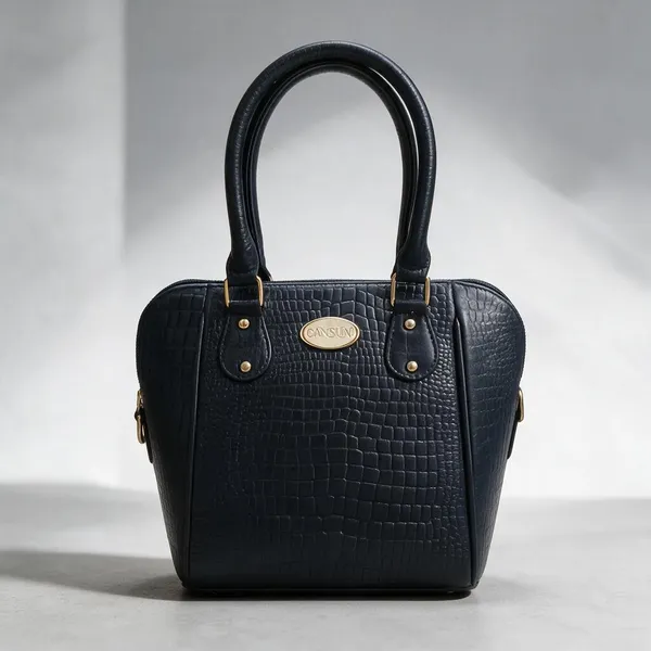 CANSLIM_Genevieve_Croc_Midnight_Navy_Satchel_bag
