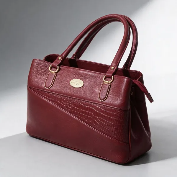 CANSLIM_Maroon_Textured_Tote_Handbag_for_Women