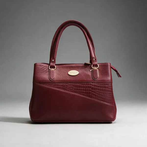CANSLIM_Maroon_Textured_Tote_Handbag_for_Women