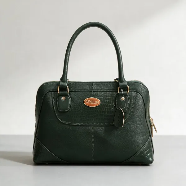 CANSLIM_Eleanor_Forest_Green_Satchel_bag