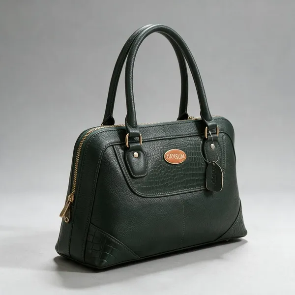 CANSLIM_Eleanor_Forest_Green_Satchel_bag