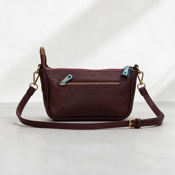 CANSLIM_Petite_Croc_Burgundy_Crossbody_bag