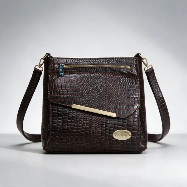 CANSLIM_Metropolitan_Croc_Espresso_Crossbody_bag