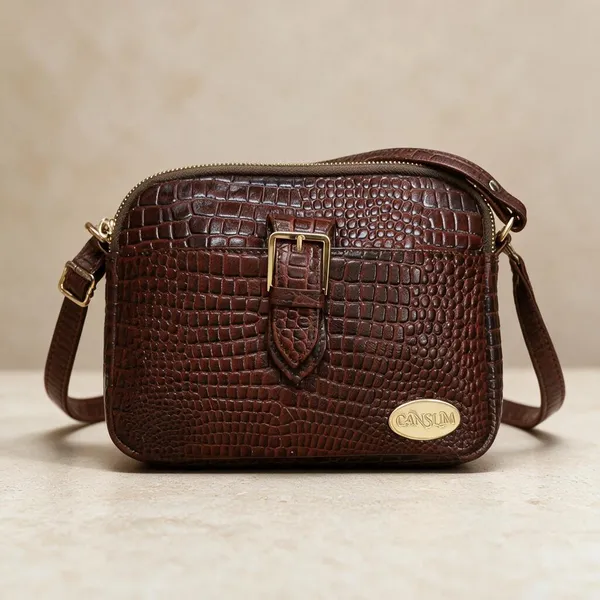 CANSLIM_Kensington_Croc_Russet_Brown_Crossbody_bag