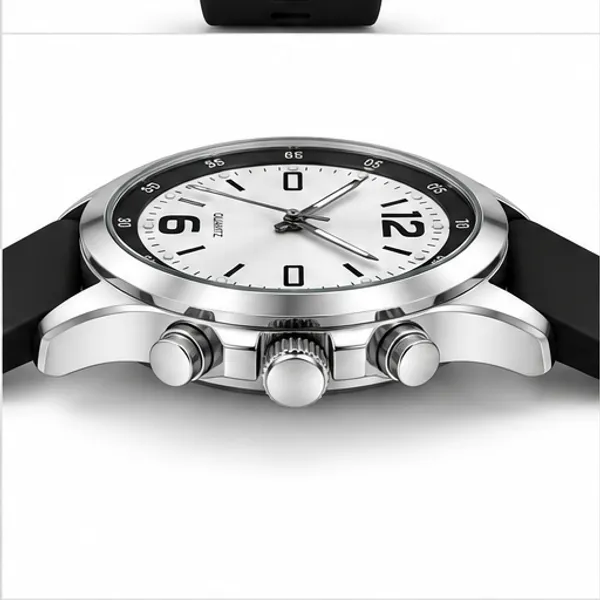 Black_Silicone_Analog_White_Dial_Round_Watch_For_Men