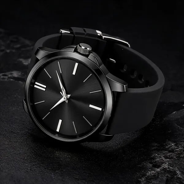 Black_Silicone_Strap_Round_Analog_Watch_For_Men