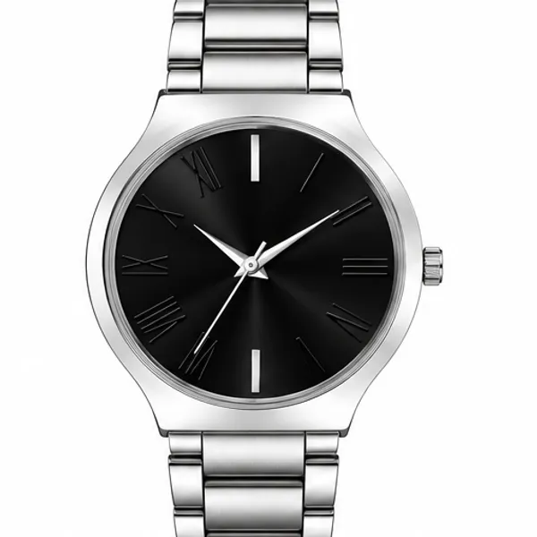 Silver_Metal_Link_Bracelet_Analog_Black_Dial_Watch_For_Men