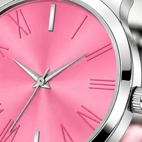 Silver_Metal_Link_Bracelet_Analog_Pink_Dial_Watch_For_Men