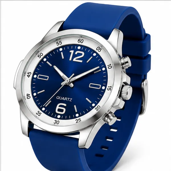 Blue_Silicone_Analog_Bezel_Round_Dial_Watch_For_Men
