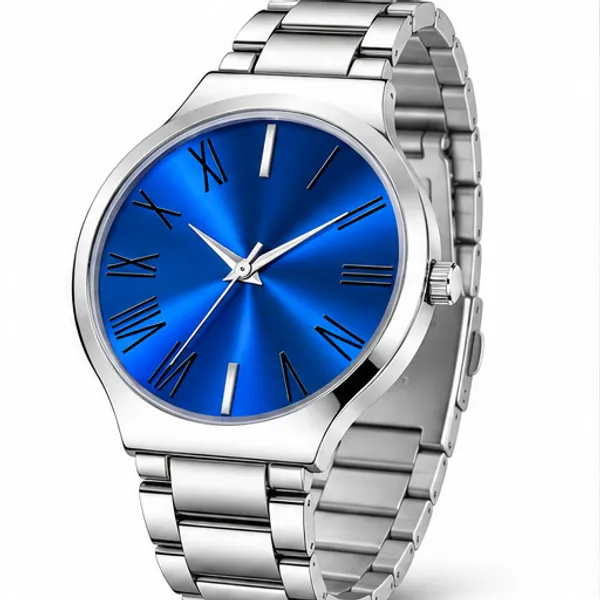 Silver_Metal_Link_Bracelet_Analog_Roman_Numeral_Watch_For_Men