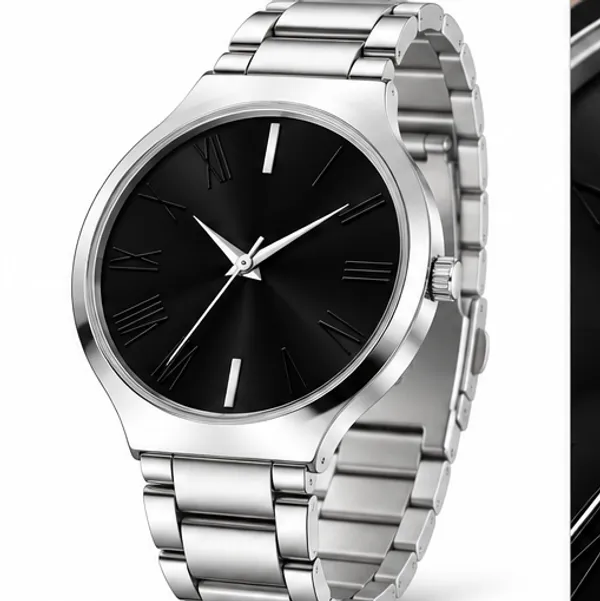 Silver_Metal_Link_Bracelet_Analog_Black_Dial_Watch_For_Men