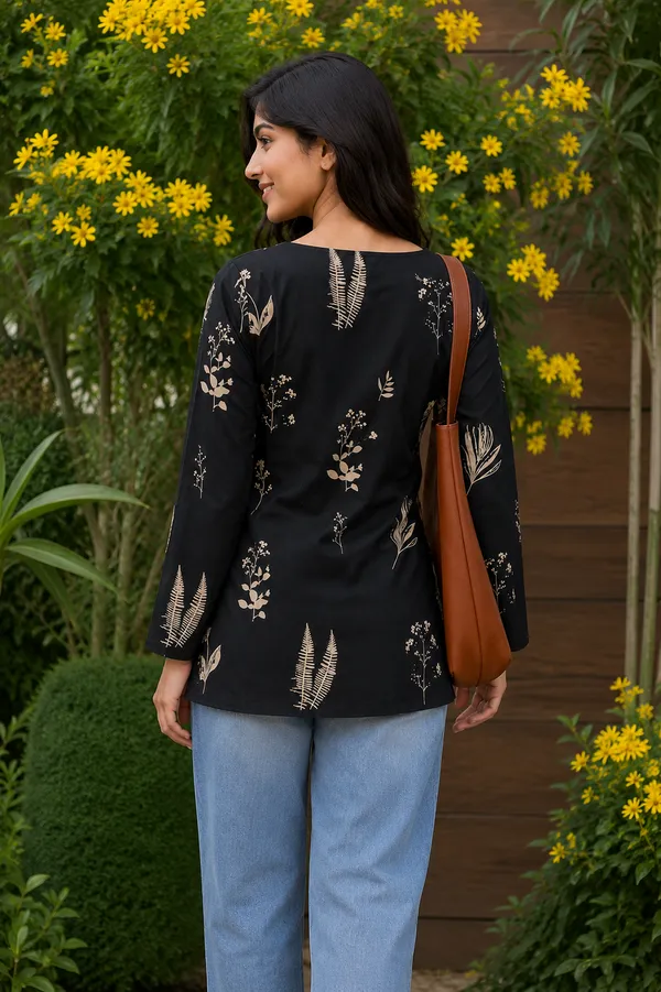 Black_Floral_Print_Tunic_for_Women