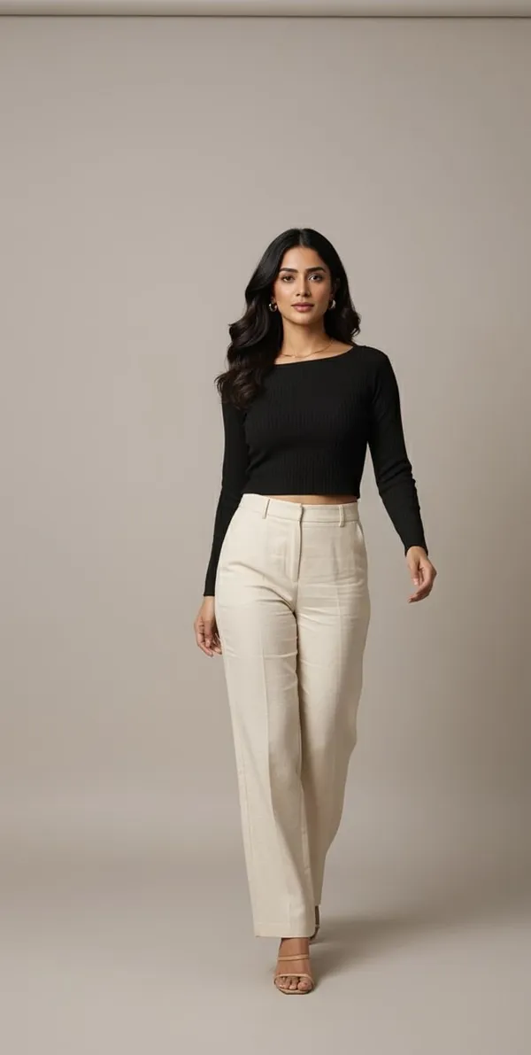 Cream_Straight_Fit_Trousers_for_Women