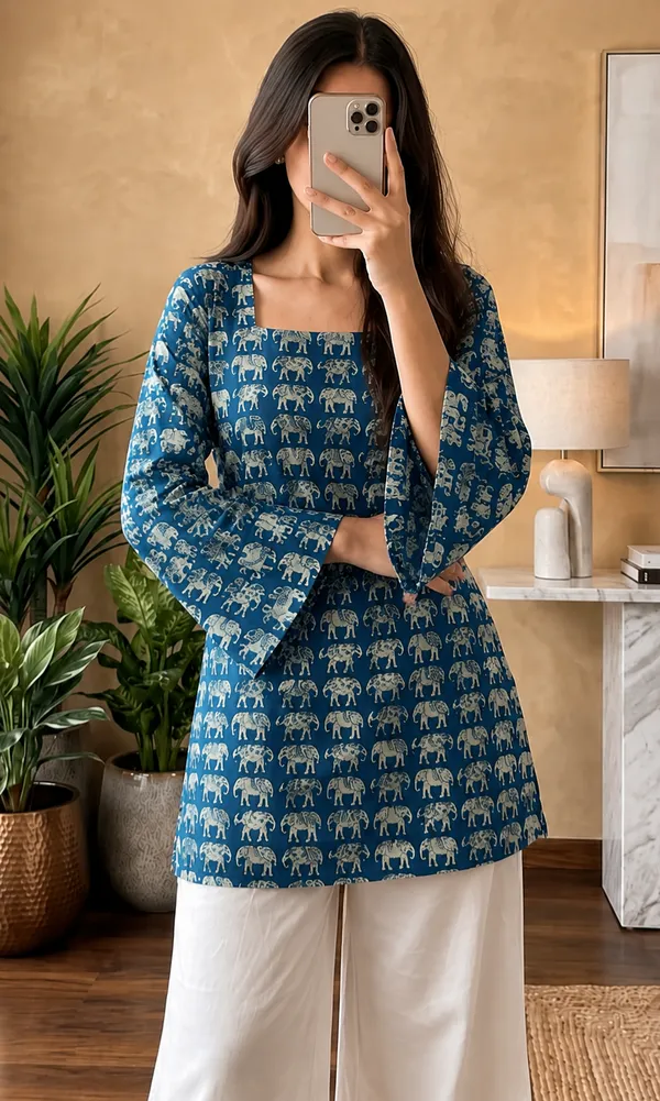 Blue_Printed_Flared_Kurta_Palazzo_Set_for_Women