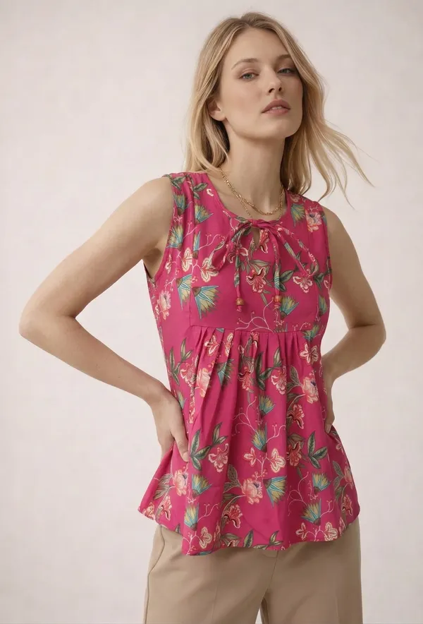 Pink_Floral_Print_Sleeveless_Top_for_Women