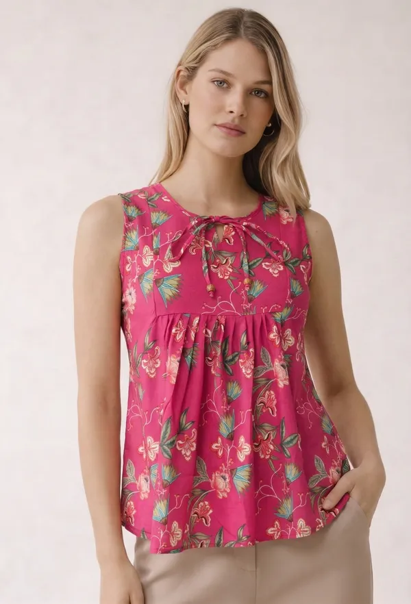 Pink_Floral_Print_Sleeveless_Top_for_Women