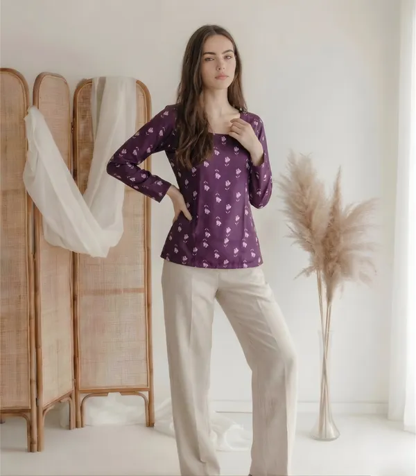 Purple_Printed_Regular_Fit_Top_for_Women