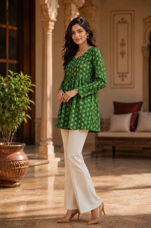 Green_Printed_Flared_Kurta_for_Women