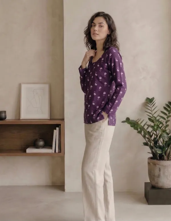 Purple_Printed_Regular_Fit_Top_for_Women