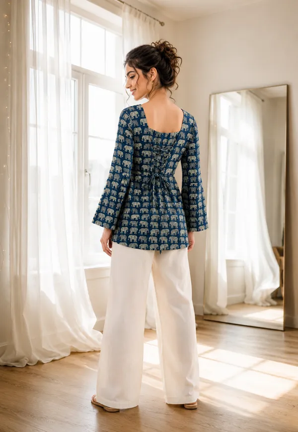 Blue_Printed_Flared_Kurta_Palazzo_Set_for_Women