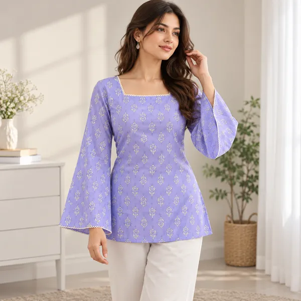 Lavender_Floral_Print_Bell_Sleeve_Top_for_Women