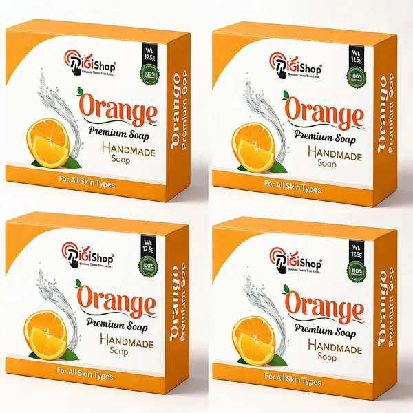 Orange__And__Glycerine_Handmade_Cleansing_Soap_-_Pack_Of_4