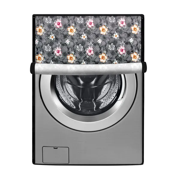 Grey_Floral_Front_Load_Washing_Machine_Cover
